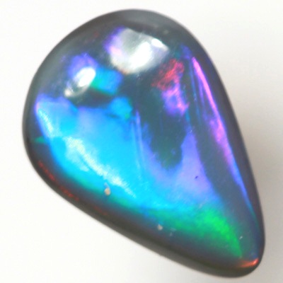 SOLID BLACK OPAL Bright rainbow rolling flash
